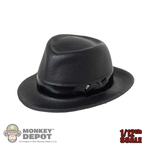 Hat: DiD 1/12th Mens Molded Black Bowler Hat
