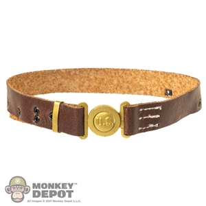 Belt: DiD Mens Brown Leather Belt w/US Buckle