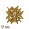 Medal: DiD Spanish Cross in Gold w/ Swords and Diamonds