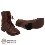 Boots: DiD Mens WWII US Leather-Like Service Shoes