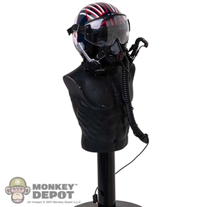 Helmet: DiD Mens Navy Fighter Pilots Helmet w/ Visor and  Mask