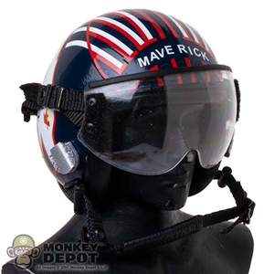 Helmet: DiD Mens Navy Fighter Pilots Helmet w/ Visor