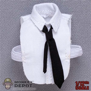 Shirt: DiD 1/12th Mens White Half Shirt w/ Tie