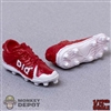 Shoes: DiD 1/12th Mens Red Baseball Cleats