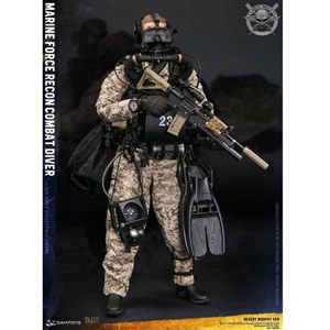 Boxed Figure: DamToys Marine Force Recon Combat Diver Desert Marpat (78056)