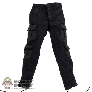 Pants: DamToys Black Cargo Pants (Aged)