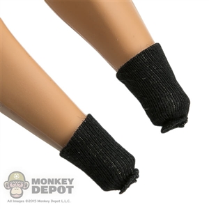 Socks: DamToys Black Ankle Socks