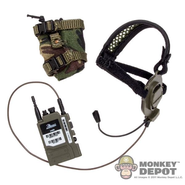 Monkey Depot - Radio: DamToys H4855 Personal Role Radio w/Headset & Pouch