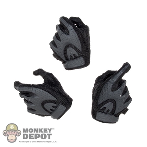 Hands: DamToys Black & Gray Molded Hand Set