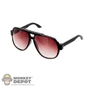 Glasses: DamToys Female Light Red Tint Sunglasses