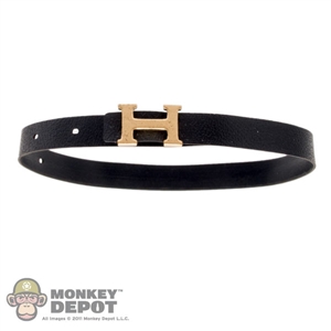 Belt: DamToys Black Belt w/H Buckle