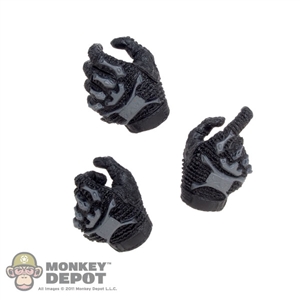 Hands: DamToys Black/Grey Tactical Gloved Hands