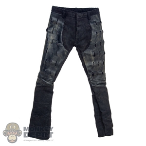 Pants: DamToys Female Black Leatherlike Pants