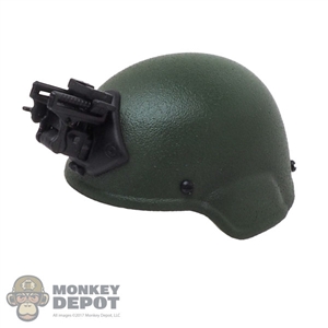 Helmet: DamToys Green MICH 2000 Helmet w/TATM NVG Mount