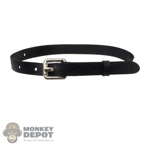 Belt: DamToys Mens Black Leather-Like Belt