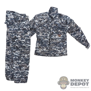 Uniform: DamToys Navy Working Uniform w/Name & Patch