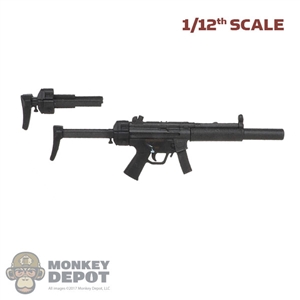 Rifle: DamToys 1/12th MP5-SD 9mm Suppressed Submachine gun w/Extra Stock