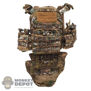 Vest: DamToys Mens TYR PICO Assaulters Plate Carrier w/Groin Protector + Pouches