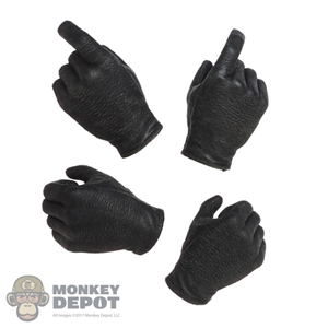 Hands: DamToys Mens Black Molded Hand Set