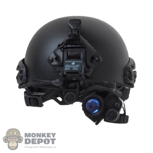 Helmet: DamToys Mens Black High Cut Ballistic w/NVM