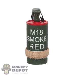 Grenade: DamToys M18 Smoke Canister Red w/Band