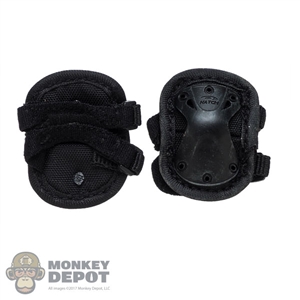 Pads: DamToys Mens Black Elbow Pads (Weathered)
