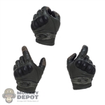 Hands: DamToys Mens Molded Green and Black Gloved Hands