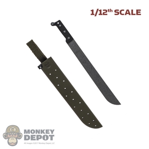 Knife: DamToys 1/12th M1942 Machete w/Plastic Sheath