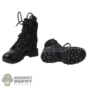 Boots: DamToys Mens Black Tactical Boots