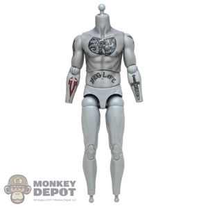Figure: DamToys Grey Tattooed Body w/Ankle Pegs