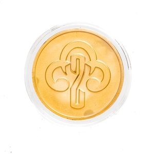 Pendant: DamToys 1:1 Gold 2 of Clubs Coin