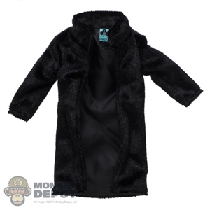 Coat: DamToys Mens Black Fur Jacket