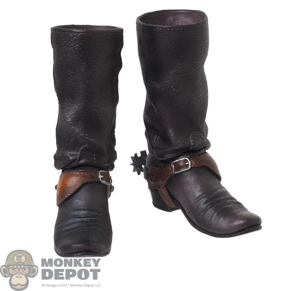 Monkey Depot - Boots: DamToys Mens Molded Cowboy Boots w/Spurs