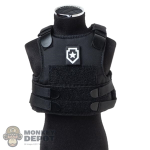 Vest: DamToys Mens Black Body Armor