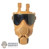 Mask: DamToys Mens Tan PMK-4 Gas Mask w/Filter Lens