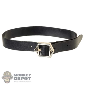 Belt: DamToys Female Black Leather-Like Belt