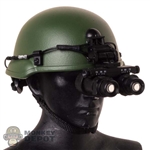 Helmet: DamToys Mens Green MICH 2002 w/AN/AVS-9 NVB and Battery Pack