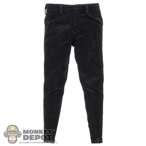 Pants: DamToys Mens Black Textured Trousers