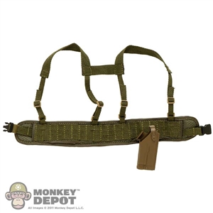 Belt: DamToys Mens Tactical Padded MOLLE Belt w/ Harness and Holster