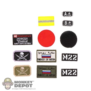 Insignia: DamToys 12 Piece Patch and Velcro Set