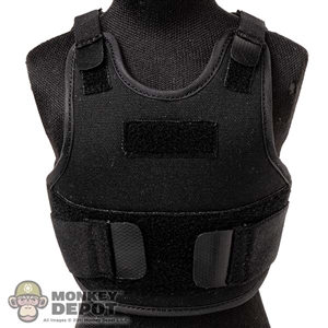 Vest: Dam Toys Mens Black Bulletproof Vest