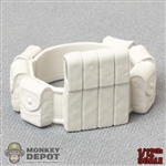 Belt: Ekuaz Toys 1/12th Mens White Molded Belt