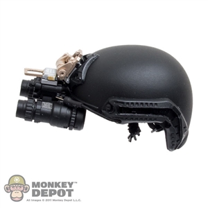 Helmet: Easy & Simple Black FAST Ballistic Helmet w/NVG