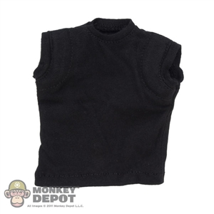 Shirt: Easy & Simple Black Sleeveless T-Shirt