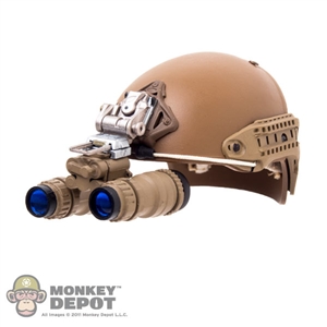 Helmet: Easy & Simple Airframe Ballistic w/Skeleton NVG Shroud & PVS-15 NVG