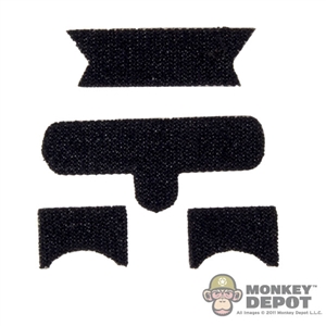 Tool: Easy & Simple Black Helmet Velcro Set