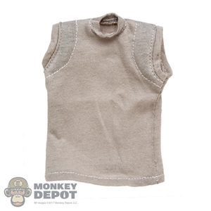 Shirt: Easy & Simple Grayish Sleeveless T-Shirt w/Padding