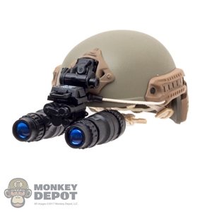 Helmet: Easy & Simple FAST Ballistic High Cut w/L4G24 NVG Mount  & AN/PVS-15 Night Vision Goggle