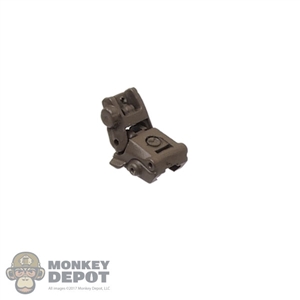 Sight: Easy & Simple Brown Backup Rear Folding Sight