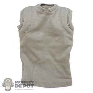Shirt: Easy & Simple Grayish Sleeveless T-Shirt w/Padding